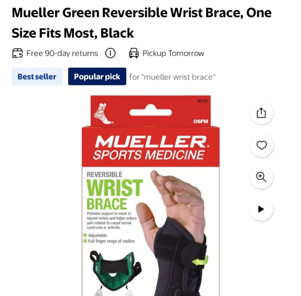 Black Wrist Brace